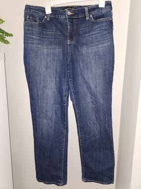 Bandolino Dark Blue Straight-Leg Women’s Jeans 12p
